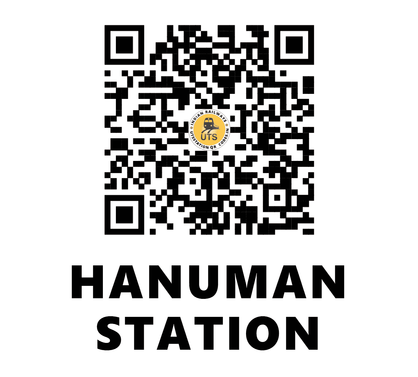 UTS QR Code for HANUMAN STATION - HNMN (SC - ANDHRA PRADESH)